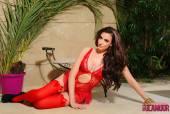 Harriet H Sexy As Hell In Red Lingerie 36vq6cveqb