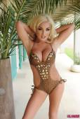 Dannie Aston Stripping From Her Brown Swimsuit 66vqw2sjir