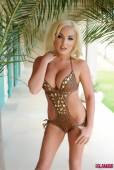 Dannie Aston Stripping From Her Brown Swimsuit x6vqw1mn6w