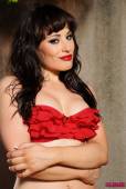 Charlotte Narni Red Lingerie With Fishnet Stockings h6vqubrqmz