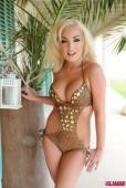 Dannie Aston Stripping From Her Brown Swimsuit 26vqw2ho7s