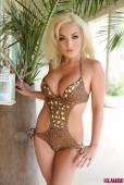 Dannie Aston Stripping From Her Brown Swimsuit 16vqw2fzq4