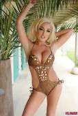 Dannie Aston Stripping From Her Brown Swimsuit 06vqw2wnsi