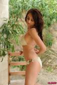 Lucy P Strips From Her Gold Bikini u6vrdc613o