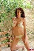 Lucy P Strips From Her Gold Bikini m6vrdb50op