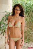 Lucy P Strips From Her Gold Bikini p6vrda6ncv