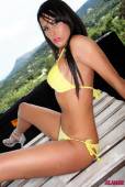 Ali D Stripping Nude From Yellow Bikini 46vr869bkj