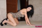 Sam Kellett Sam Strips From Her Animal Print Bodysuit q6vrkmdwph