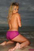 Michelle Cole White Top With Purple Panties On The Beach-u6vrtntixz.jpg