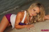 Michelle Cole White Top With Purple Panties On The Beach-t6vrtmri3y.jpg