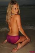 Michelle Cole White Top With Purple Panties On The Beach-r6vrtn061c.jpg