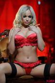 Jenna J Red Lingerie And Stockings i6vrulis15