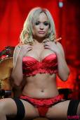 Jenna J Red Lingerie And Stockings 66vrul0y6h
