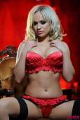 Jenna J Red Lingerie And Stockings p6vrulhpsi