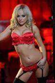 Jenna J Red Lingerie And Stockings 66vrujj0q3