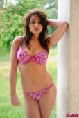 Robyn Hunt Pink Floral Bra And Thong y6vsajxhn0