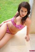 Robyn Hunt Pink Floral Bra And Thong e6vsakflz4
