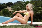 Brandy Brewer Yellow Bikini Poolside Strip-q6vsc2v6kw.jpg