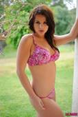 Robyn Hunt Pink Floral Bra And Thong e6vsak3c4f