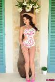 Kat Dee Strips From Floral Bodysuit s6vsd3ci2f