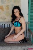 Lauren Wood Getting Nude From Black And Green Lingerie i6vsbmgvde