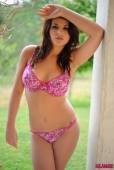 Robyn Hunt Pink Floral Bra And Thong w6vsajrky4