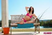 Chloe Bodimeade Red See Thru Bikini o6vsbhf4ld