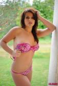 Robyn Hunt Pink Floral Bra And Thong v6vsakq5s2