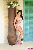 Kat Dee Strips From Floral Bodysuit k6vsd2tmto