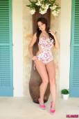 Kat Dee Strips From Floral Bodysuit 46vsd30o6p