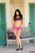 Josie Lilly Pink Top With Purple Lingerie z6vsfj9v2n