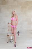 Natalie Fox Strips Nude From Her Pink Bra And Panties 66vsif2j4k