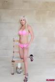 Natalie Fox Strips Nude From Her Pink Bra And Panties d6vsif17ob