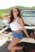 Janine Clarke White Top And Denim Shorts By The Truck-f6vsib7bnf.jpg