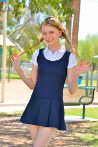 Sharlotte - Schoolgirl, 18 year old m6x7tl0diz
