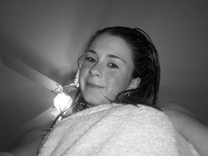 Two young girls, posing and Shower x 97 y7a035hz21