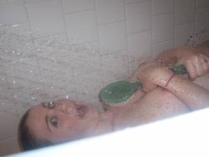 Two young girls, posing and Shower x 97 v7a0356xbe
