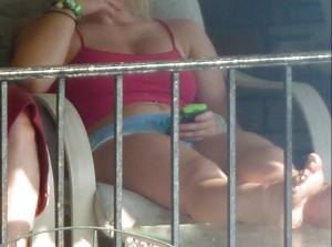 Voyeur Spy Hot Blonde Balcony m7a6bceb5t