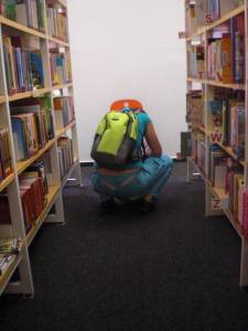 Voyeur of sexy thong-girl in library x7 t7avlpl7hr