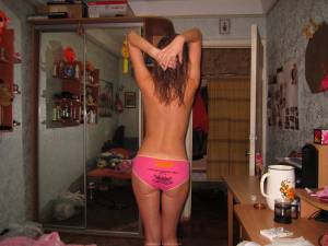 Homemade posing in pink white Underwear x 37 r7beop67x2