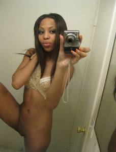 Beautiful skinny ebony Girl x 40