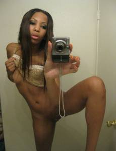 Beautiful skinny ebony Girl x 40