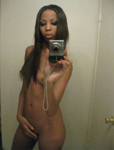 Beautiful skinny ebony Girl x 40
