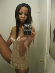 Beautiful skinny ebony Girl x 40