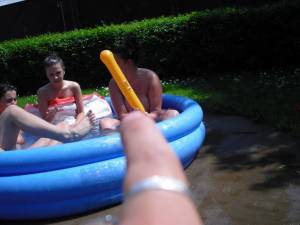 Teens Enjoy a Small pool in the Backyard x 104 t7bh420bad