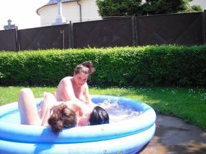 Teens Enjoy a Small pool in the Backyard x 104 v7bh41pn4w