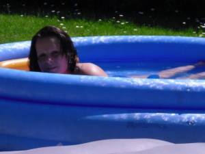 Teens Enjoy a Small pool in the Backyard x 104 j7bh40pln1