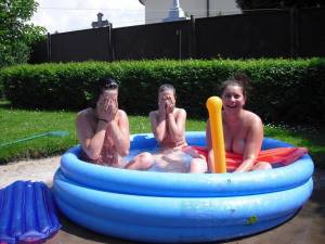 Teens Enjoy a Small pool in the Backyard x 104 a7bh41vnu5