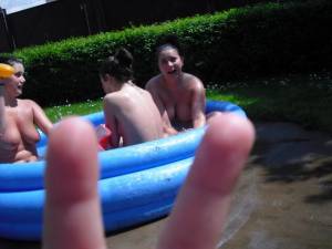 Teens Enjoy a Small pool in the Backyard x 104 27bh42gi5f