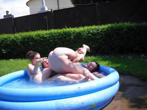 Teens Enjoy a Small pool in the Backyard x 104 17bh41l3th